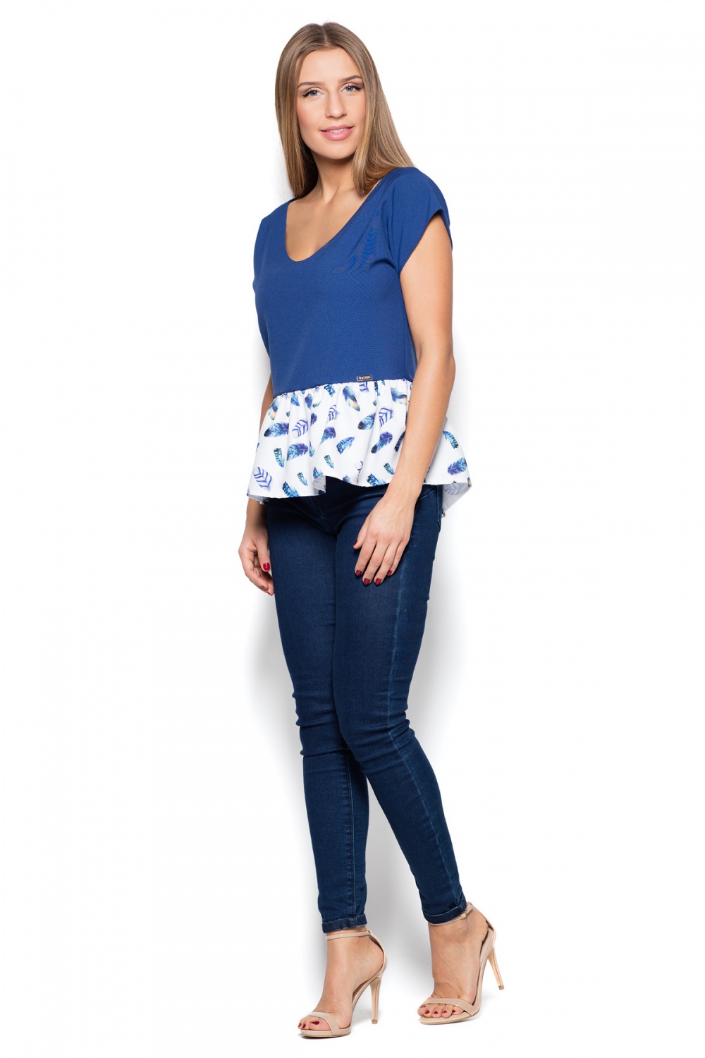 Bluzka Model K431 Navy - Katrus — zdjęcie 2