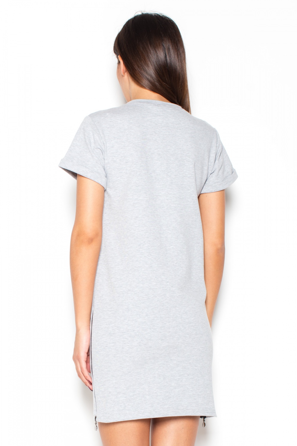 Sukienka Model K349 Grey - Katrus — zdjęcie 2