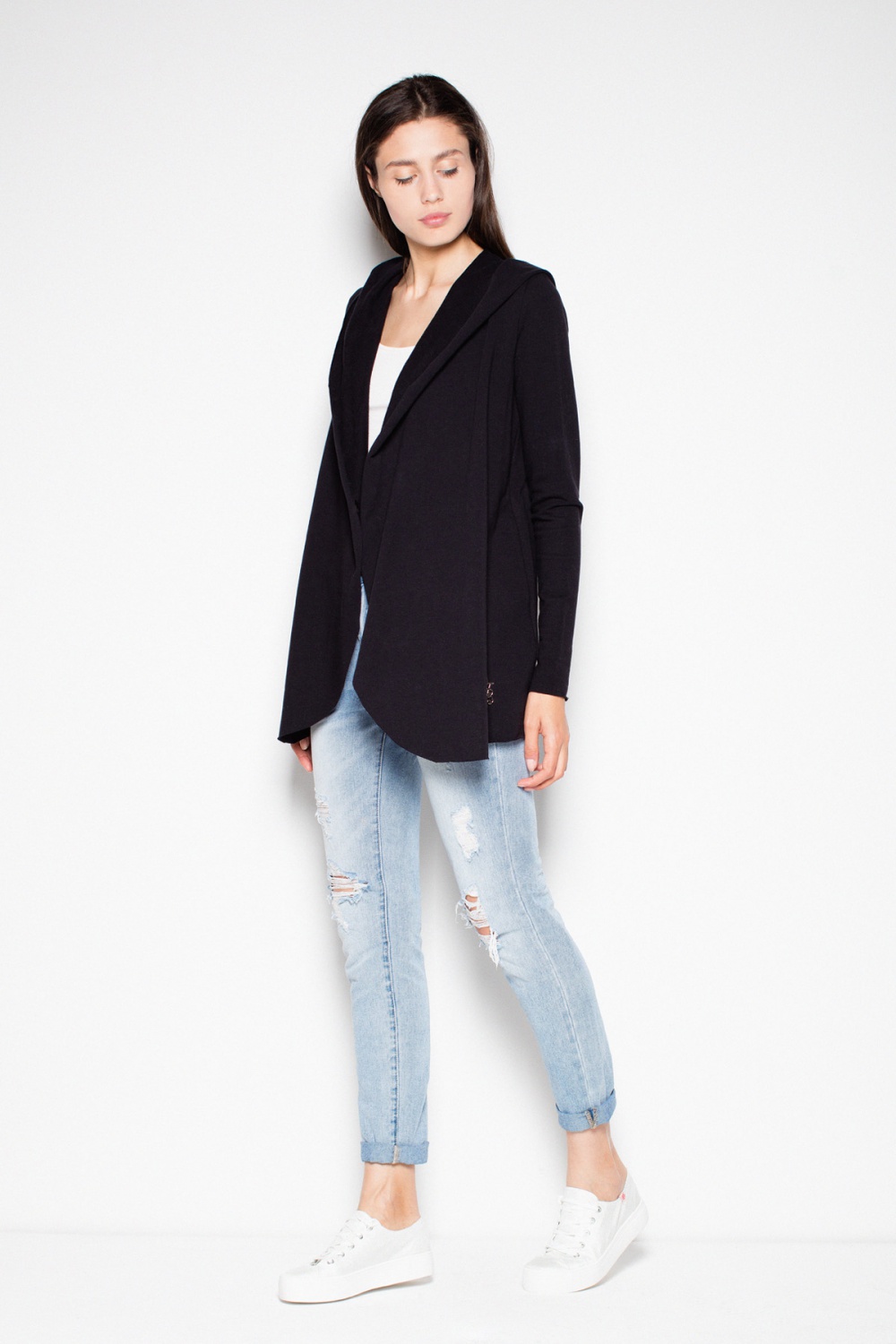 Bluza Damska Model VT037 Black - Venaton — zdjęcie 2