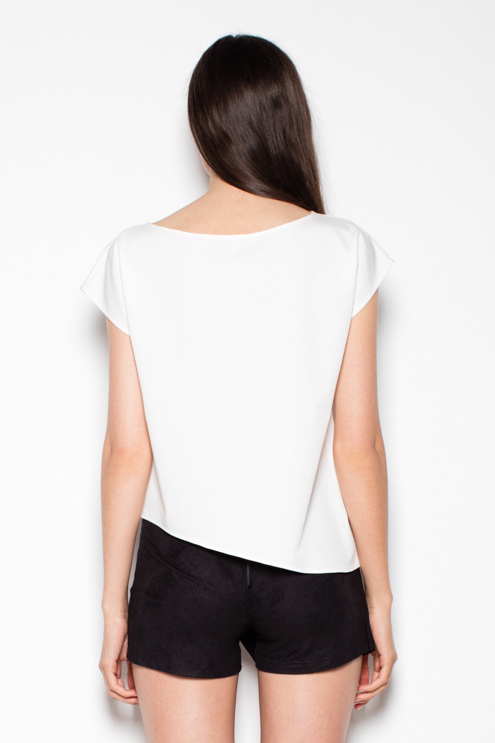 Bluzka Model VT008 Ecru - Venaton — zdjęcie 3