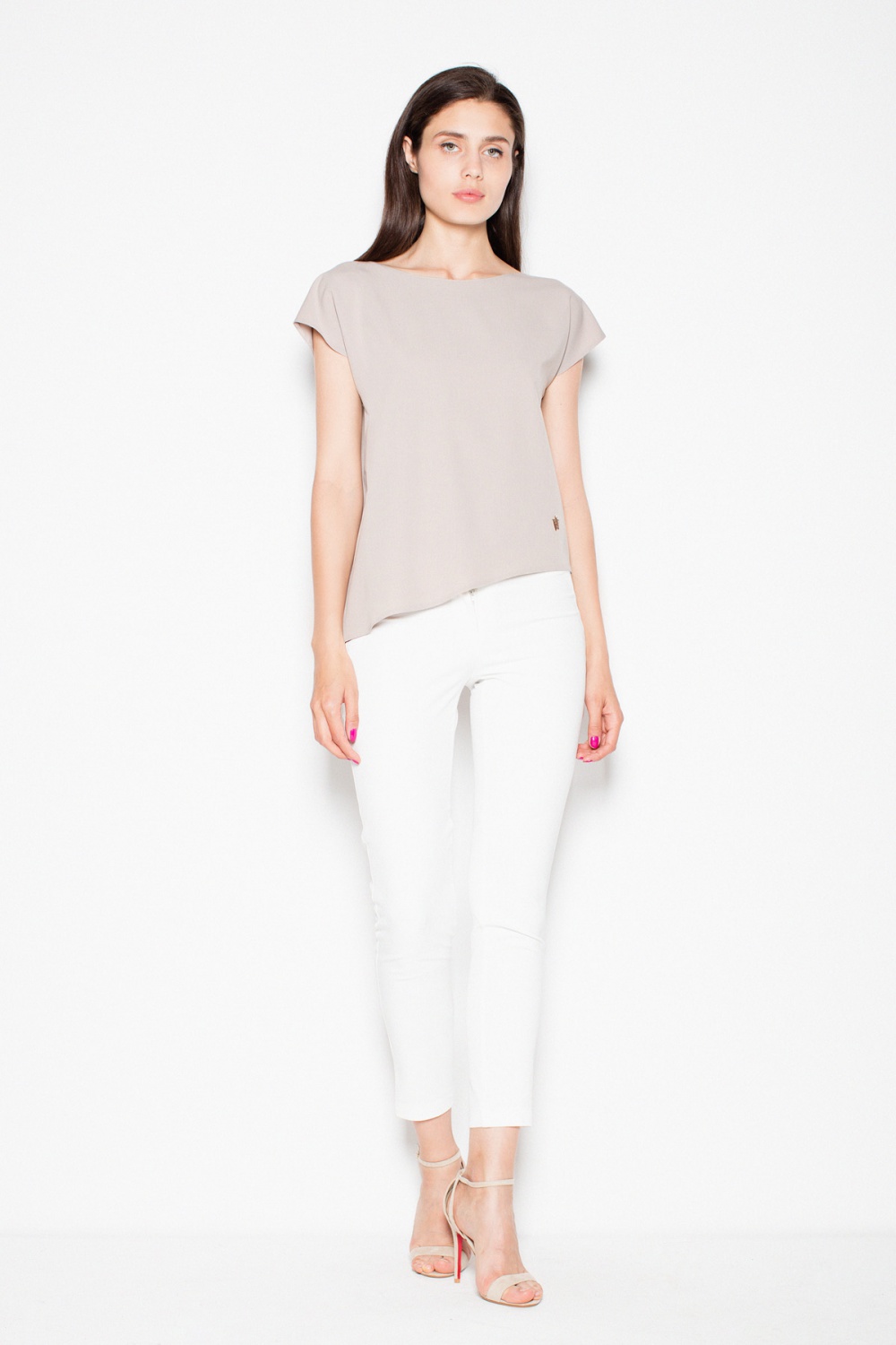 Bluzka Model VT008 Beige - Venaton — zdjęcie 2