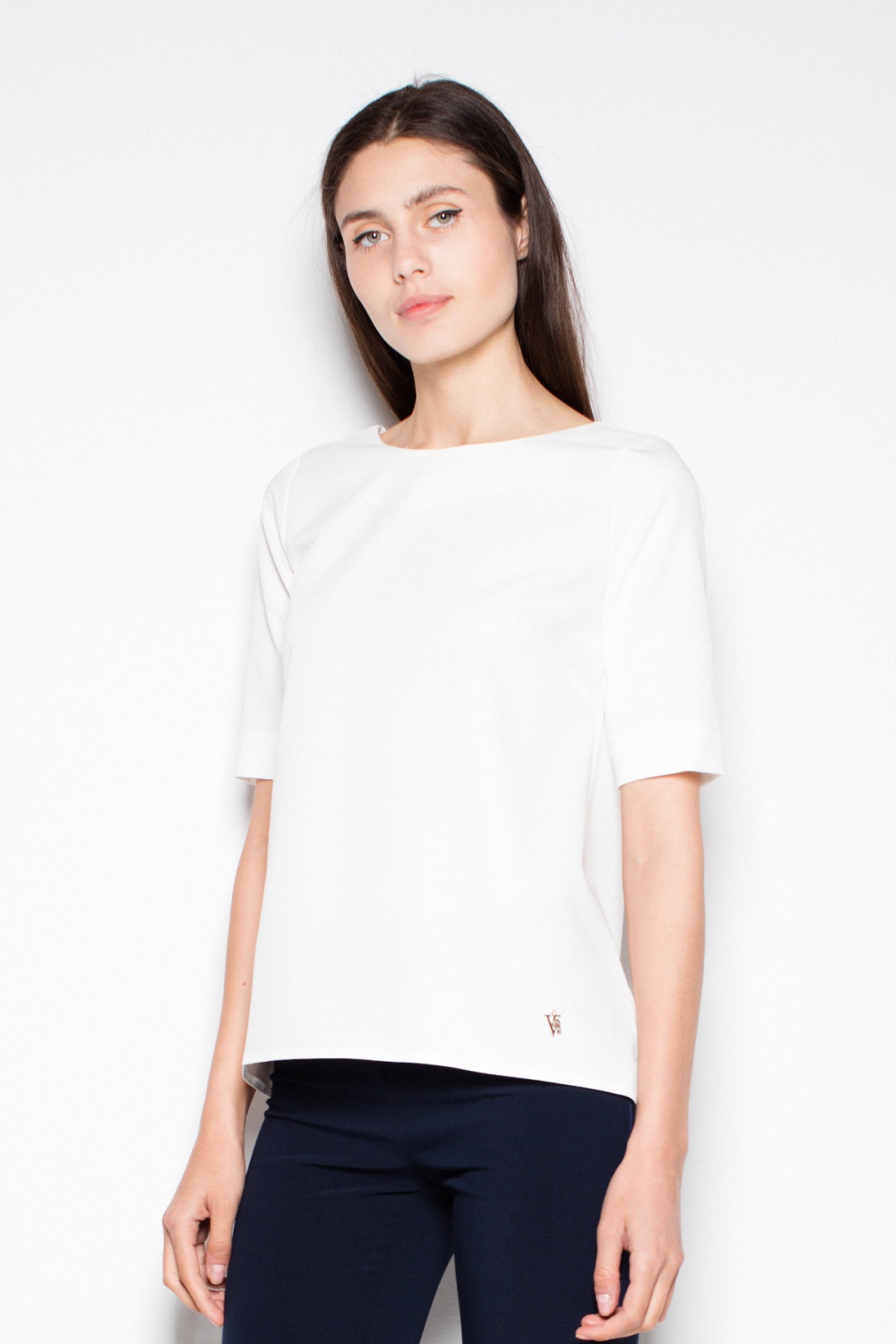 Bluzka Model VT002 Ecru  - Venaton