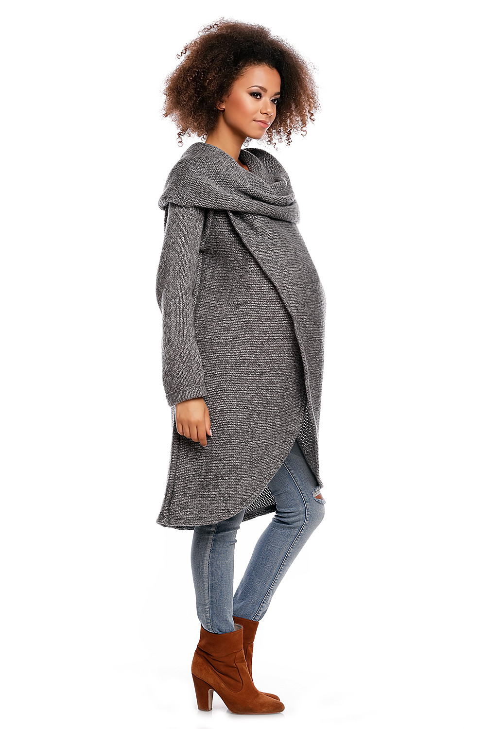 Sweter model 30051C Dark Gray - PeeKaBoo — zdjęcie 2