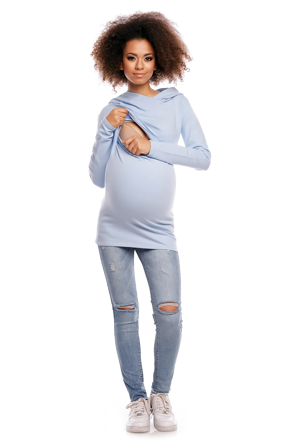 Bluza model 1473 Sky Blue - PeeKaBoo — zdjęcie 2