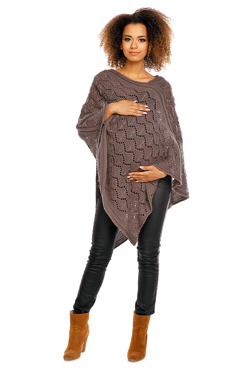 Poncho model 30012C Mocca - PeeKaBoo