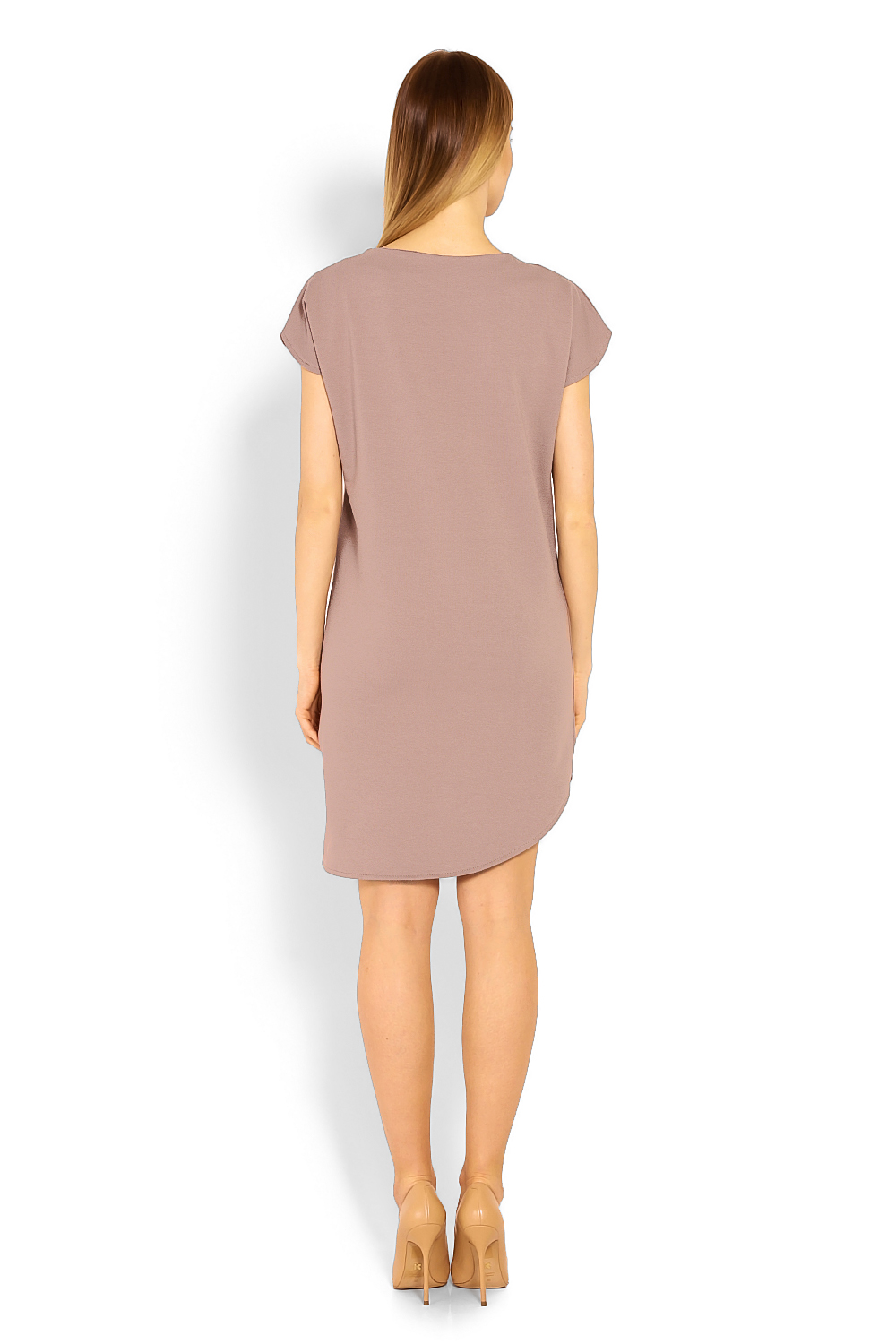 Sukienka Model 1629 Cappuccino - PeeKaBoo — zdjęcie 3