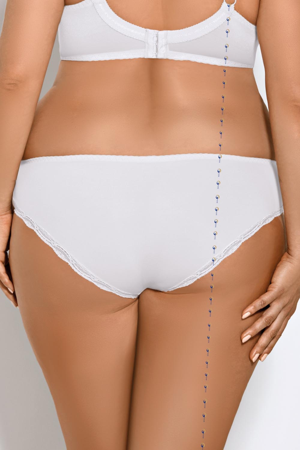 Figi Model K326 Adele White - Gorsenia Lingerie — zdjęcie 2