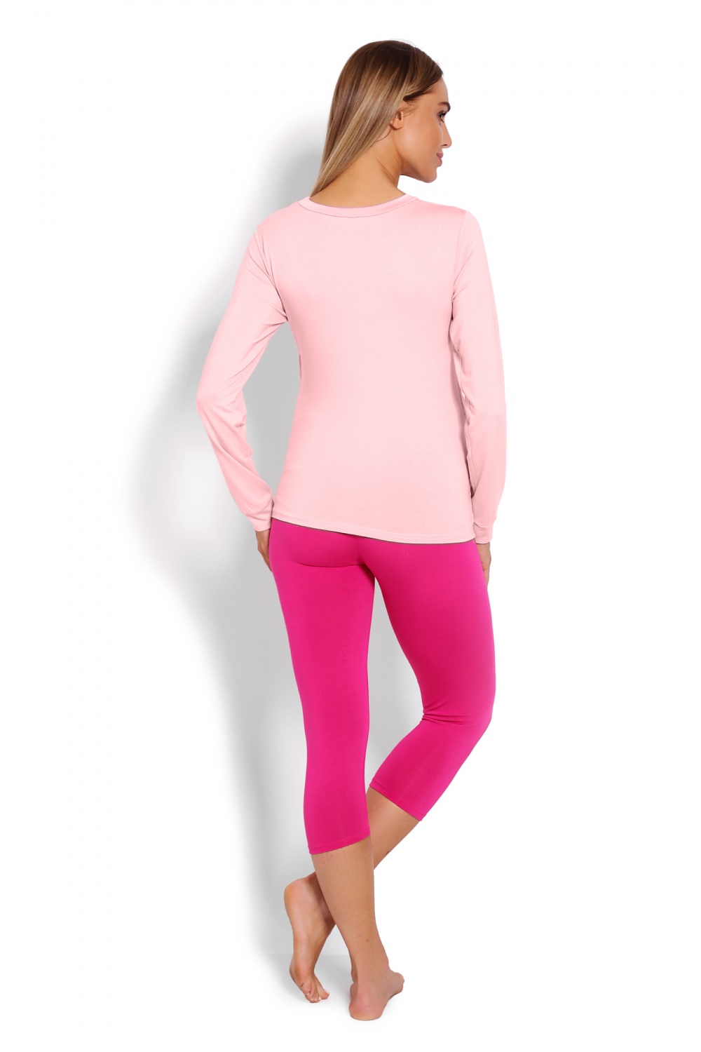 Piżama Damska Ciążowa Model 1679 Pink - PeeKaBoo — zdjęcie 3