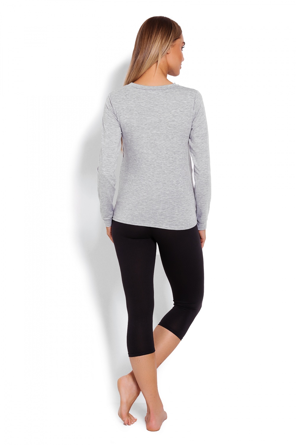 Piżama Damska Ciążowa Model 1679 Grey - PeeKaBoo — zdjęcie 3