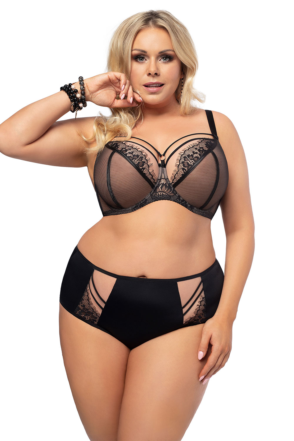 Biustonosz Soft Model K496 Paradise Black - Gorsenia Lingerie — zdjęcie 2