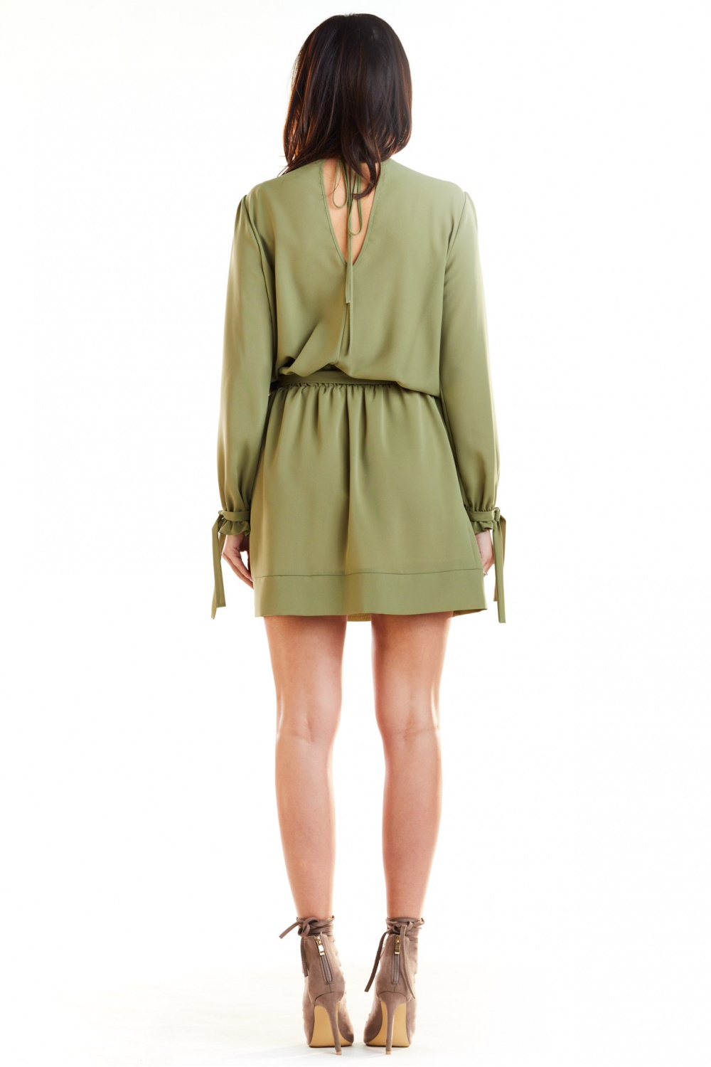 Sukienka Model A268 Khaki - awama — zdjęcie 3