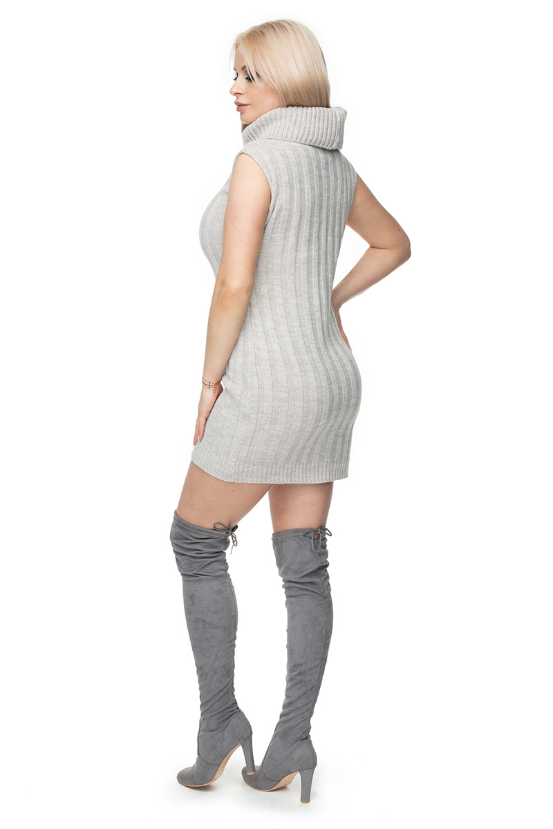 Sukienka Model 40020 Cream Melange - PeeKaBoo — zdjęcie 3