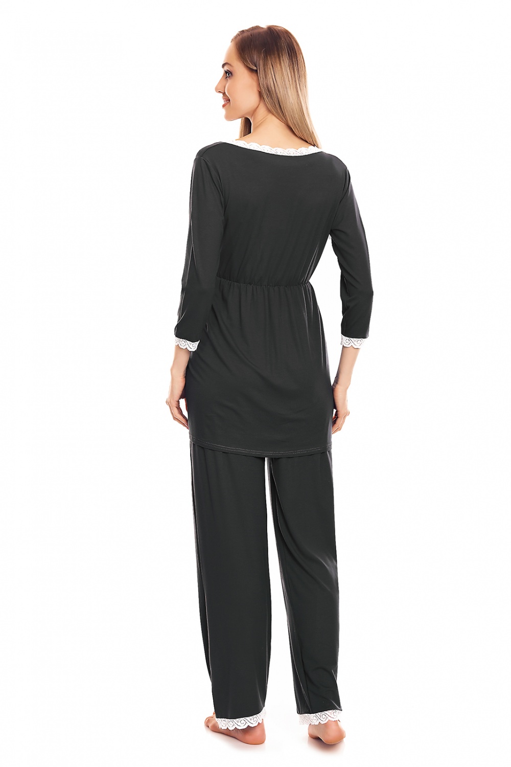 Piżama Ciążowa Model 0136 Grafit - PeeKaBoo — zdjęcie 3