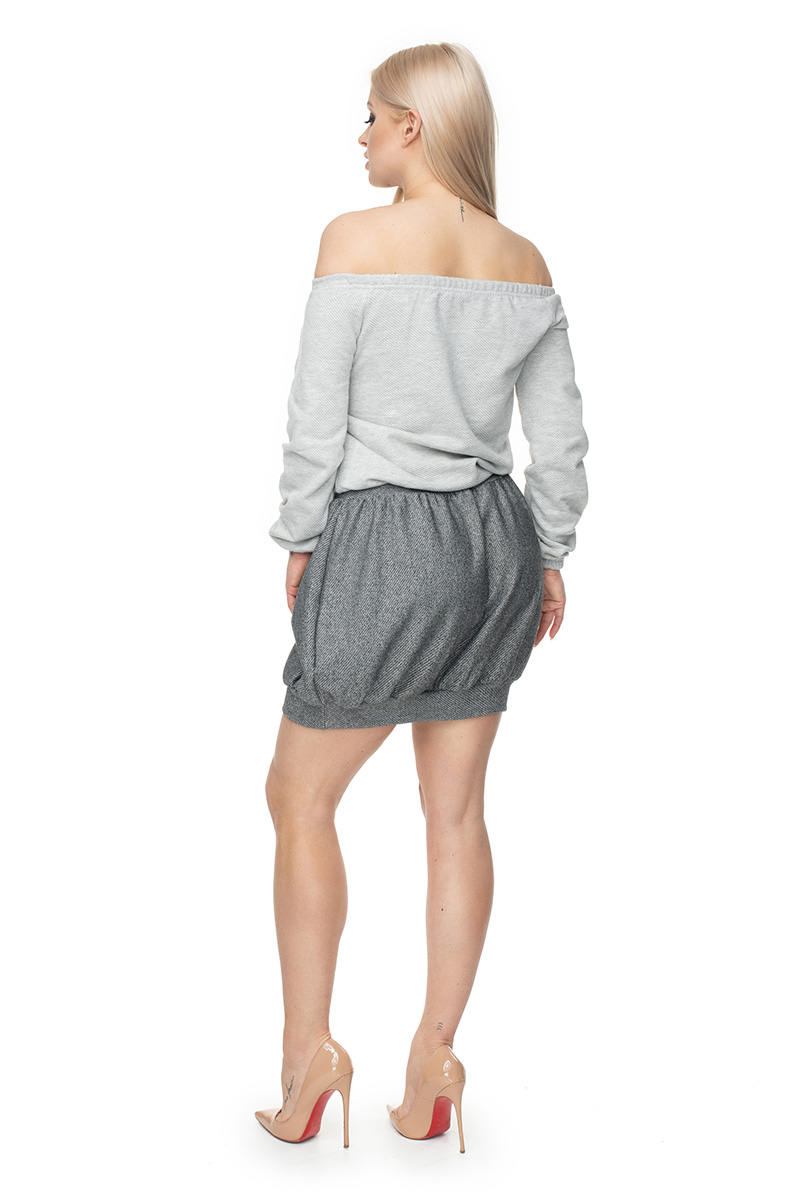 Spódnica Model 0110 Dark Grey - PeeKaBoo — zdjęcie 2