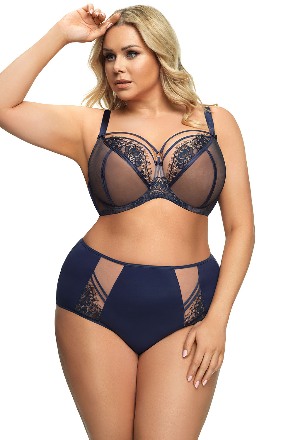 Biustonosz Soft Model Paradise K496 Navy - Gorsenia Lingerie — zdjęcie 2