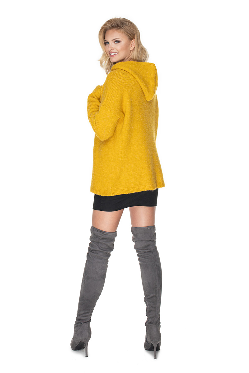 Sweter Damski Model 30070 Yellow - PeeKaBoo — zdjęcie 3