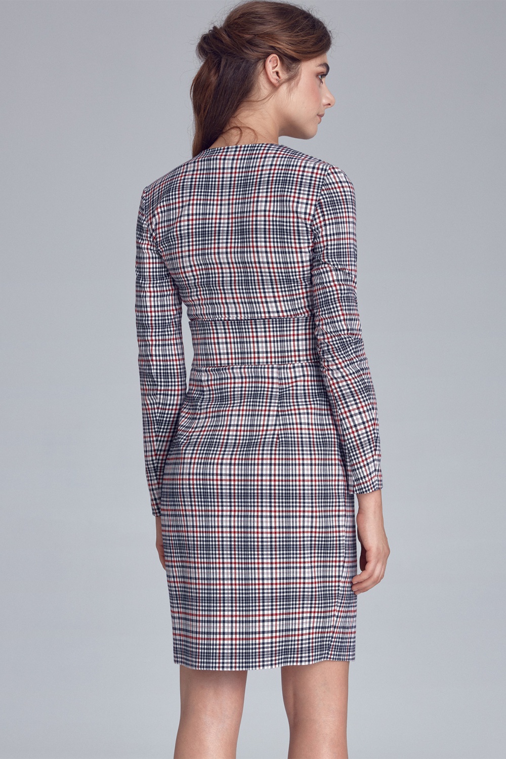 Sukienka Model S132 Krata/Pepitko - Nife — zdjęcie 3