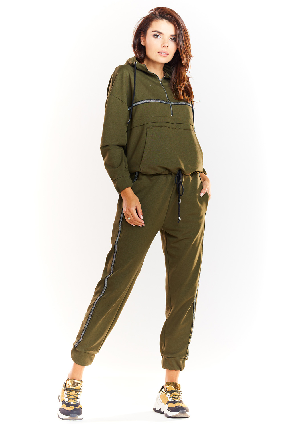 Bluza Damska Model M228 Khaki - Infinite You — zdjęcie 2