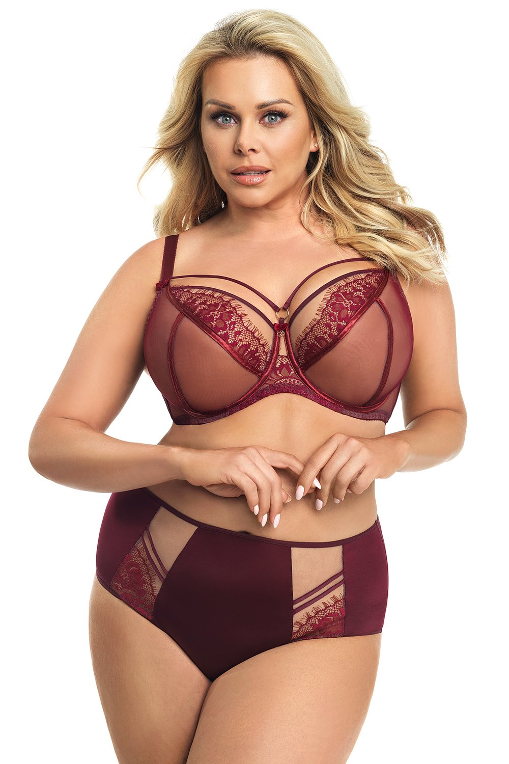 Biustonosz Soft Model Paradise K496 Bordo - Gorsenia Lingerie — zdjęcie 2