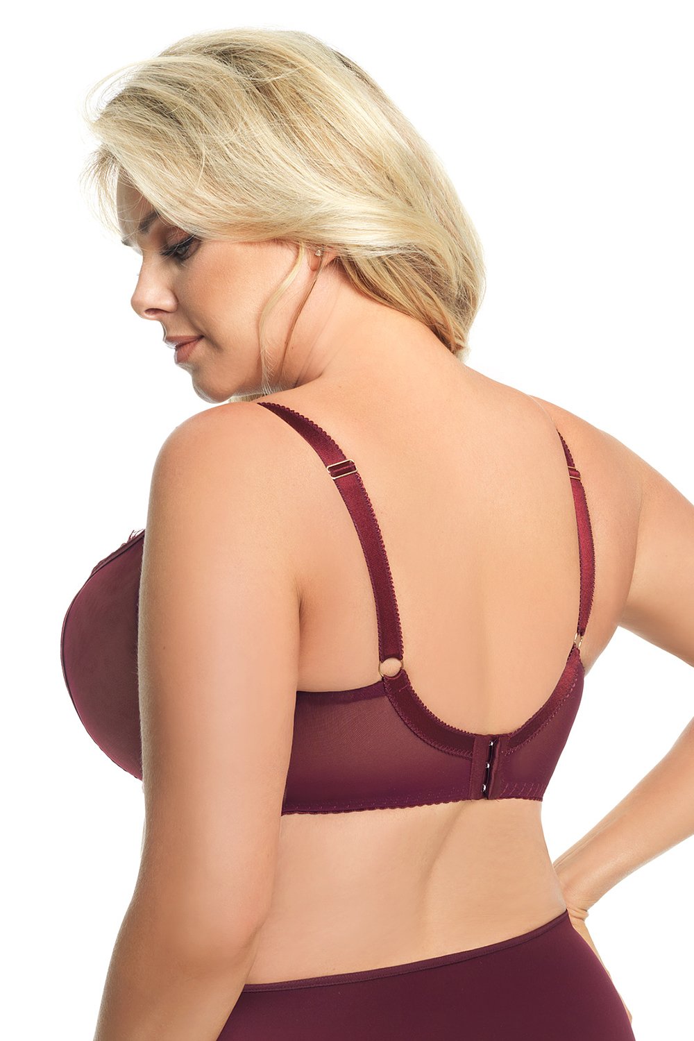 Biustonosz Soft Model Paradise K496 Bordo - Gorsenia Lingerie — zdjęcie 3