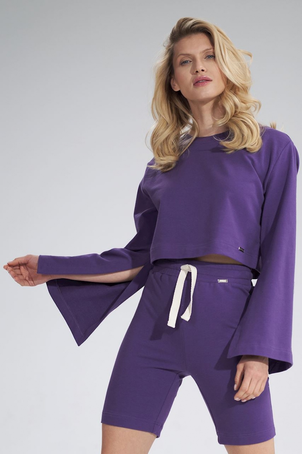 Bluza Damska Model M774 Violet - Figl — zdjęcie 2