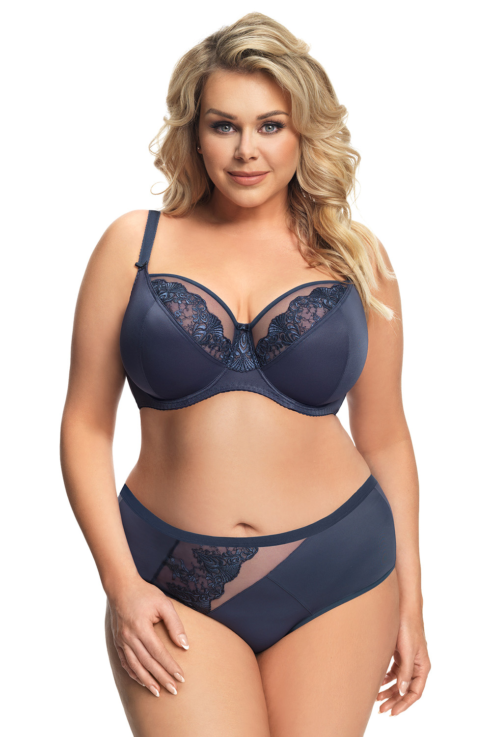 Biustonosz Soft Model Granada K656 Navy - Gorsenia Lingerie — zdjęcie 2