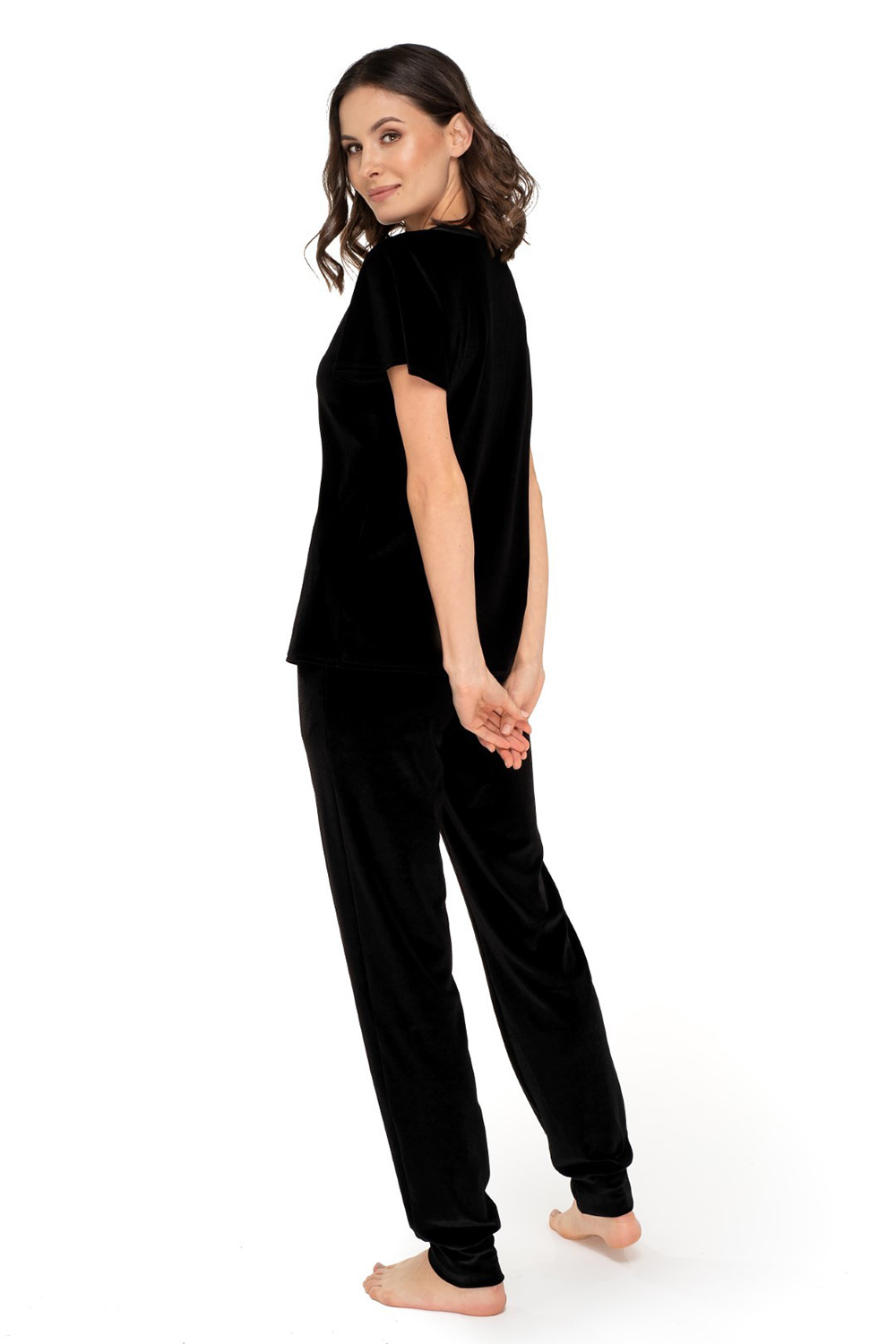 Spodnie Dres Damski Model Audrey Black - Babella — zdjęcie 2