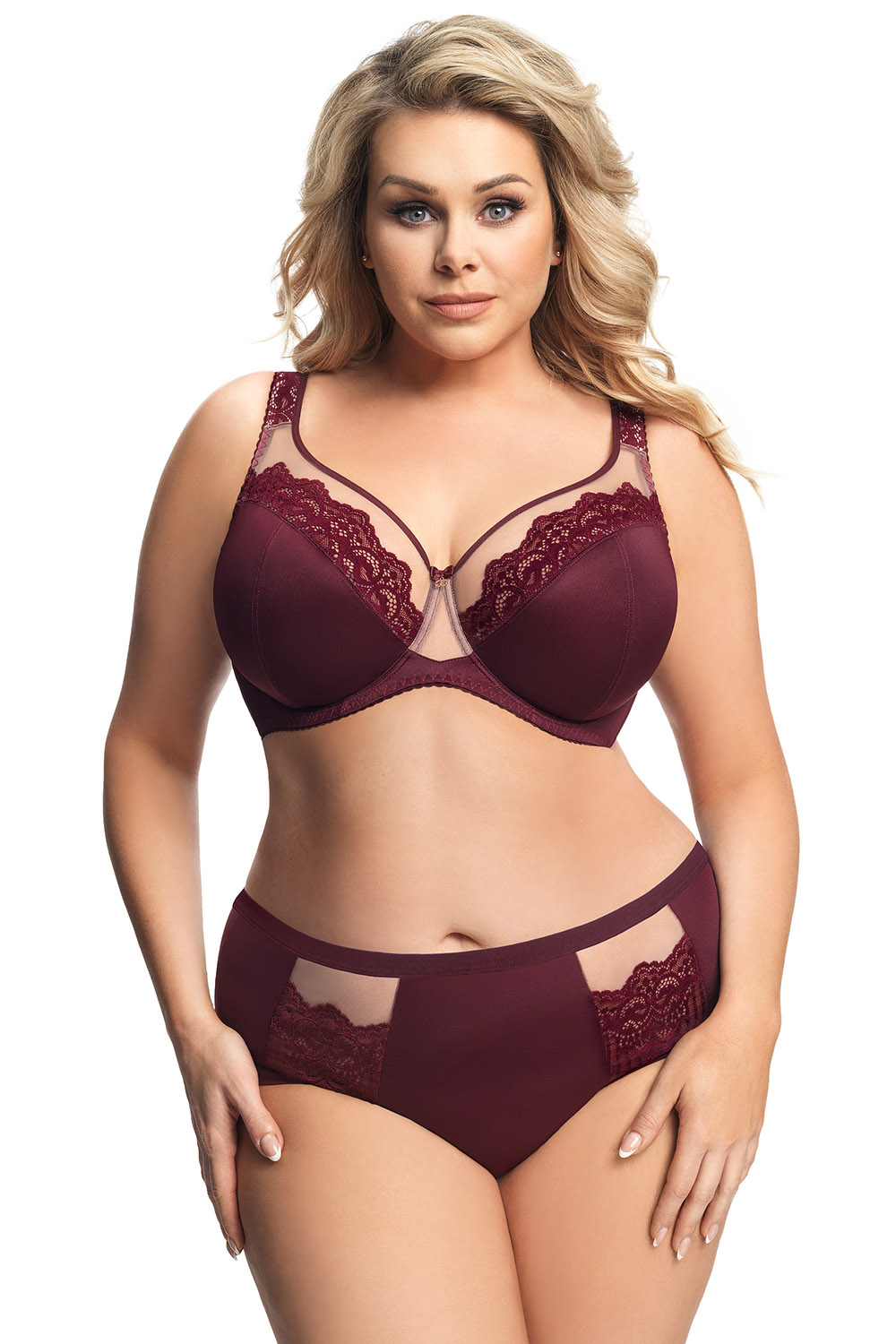 Figi Model Luisse K442 Bordo - Gorsenia Lingerie — zdjęcie 2