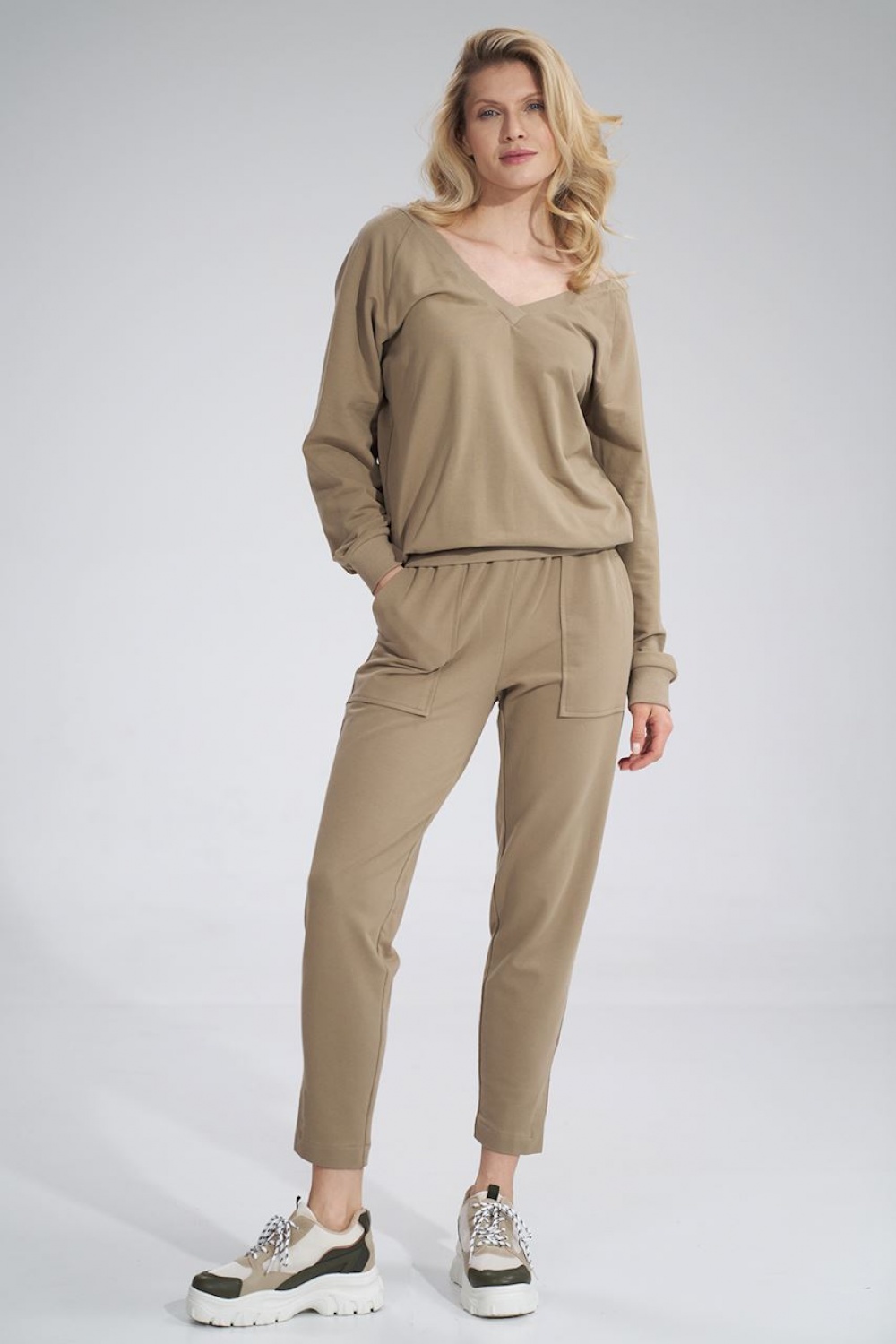 Bluza Damska Model M799 Beige - Figl — zdjęcie 2