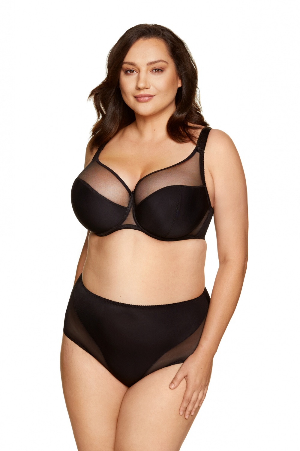 Biustonosz Soft Biustonosz Semi-Soft Model Zara B3 Black - Gorteks — zdjęcie 2