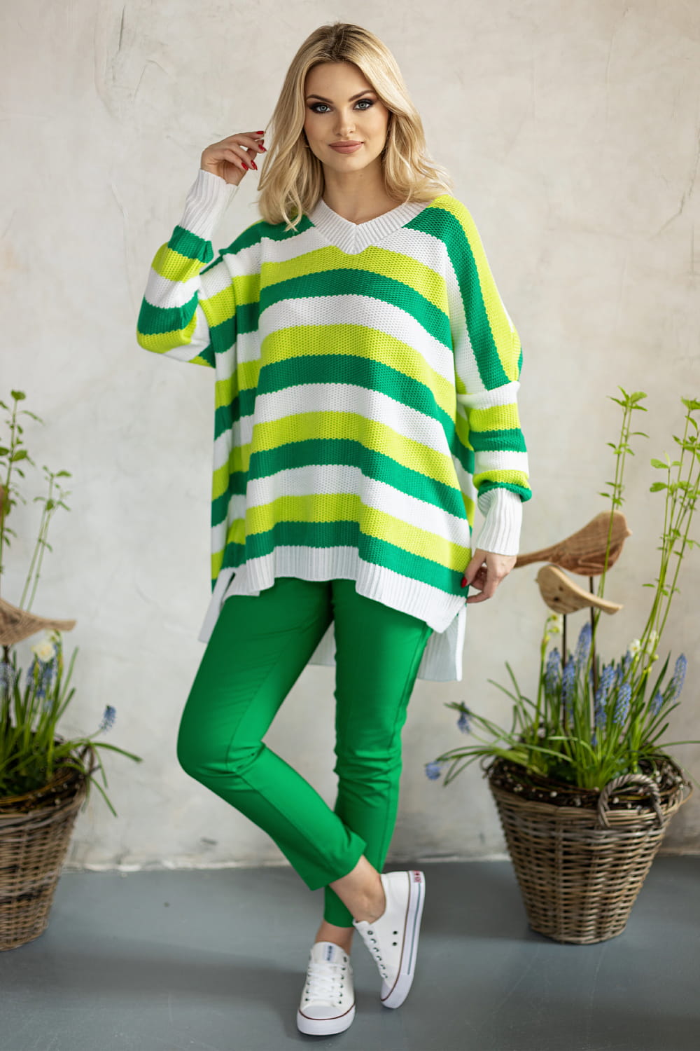 Sweter Damski Model 30091 Ecru - PeeKaBoo — zdjęcie 3