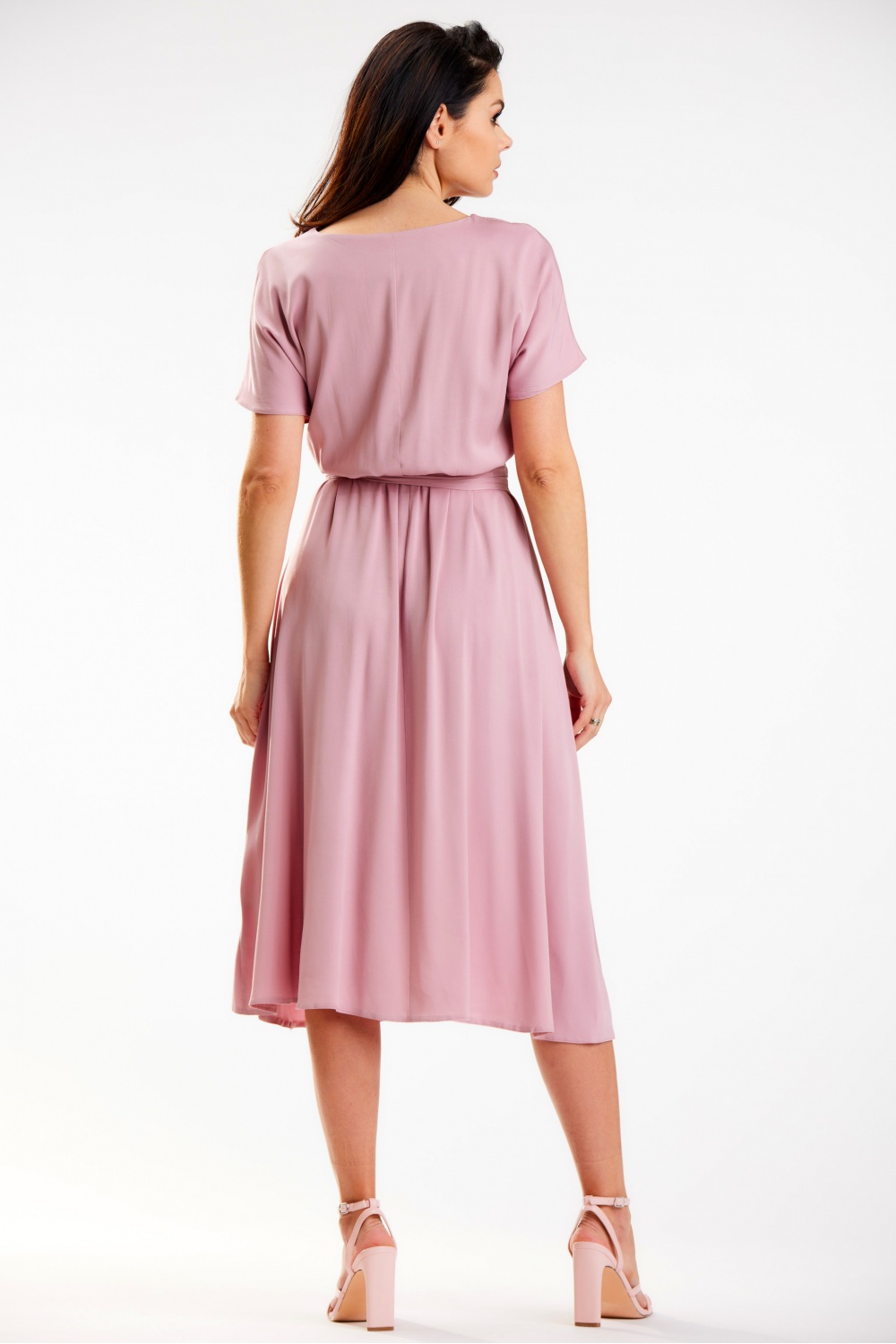 Sukienka Model A576 Dirty Pink - awama — zdjęcie 3