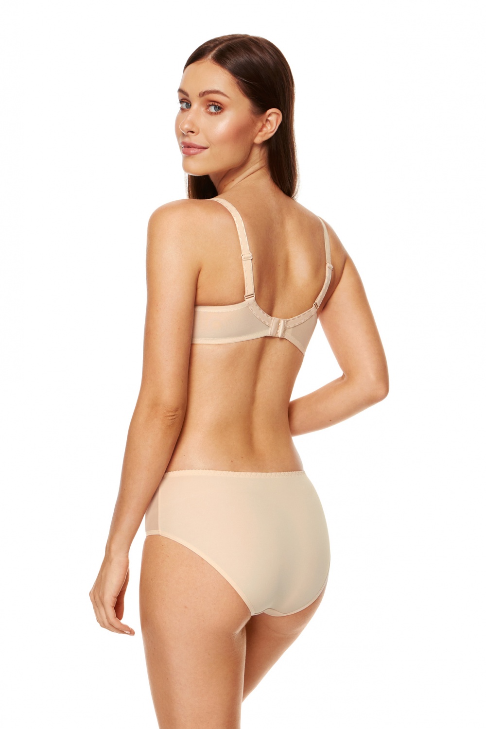 Biustonosz push up Biustonosz Usztywniany Model Zara B4 Beige - Gorteks — zdjęcie 3