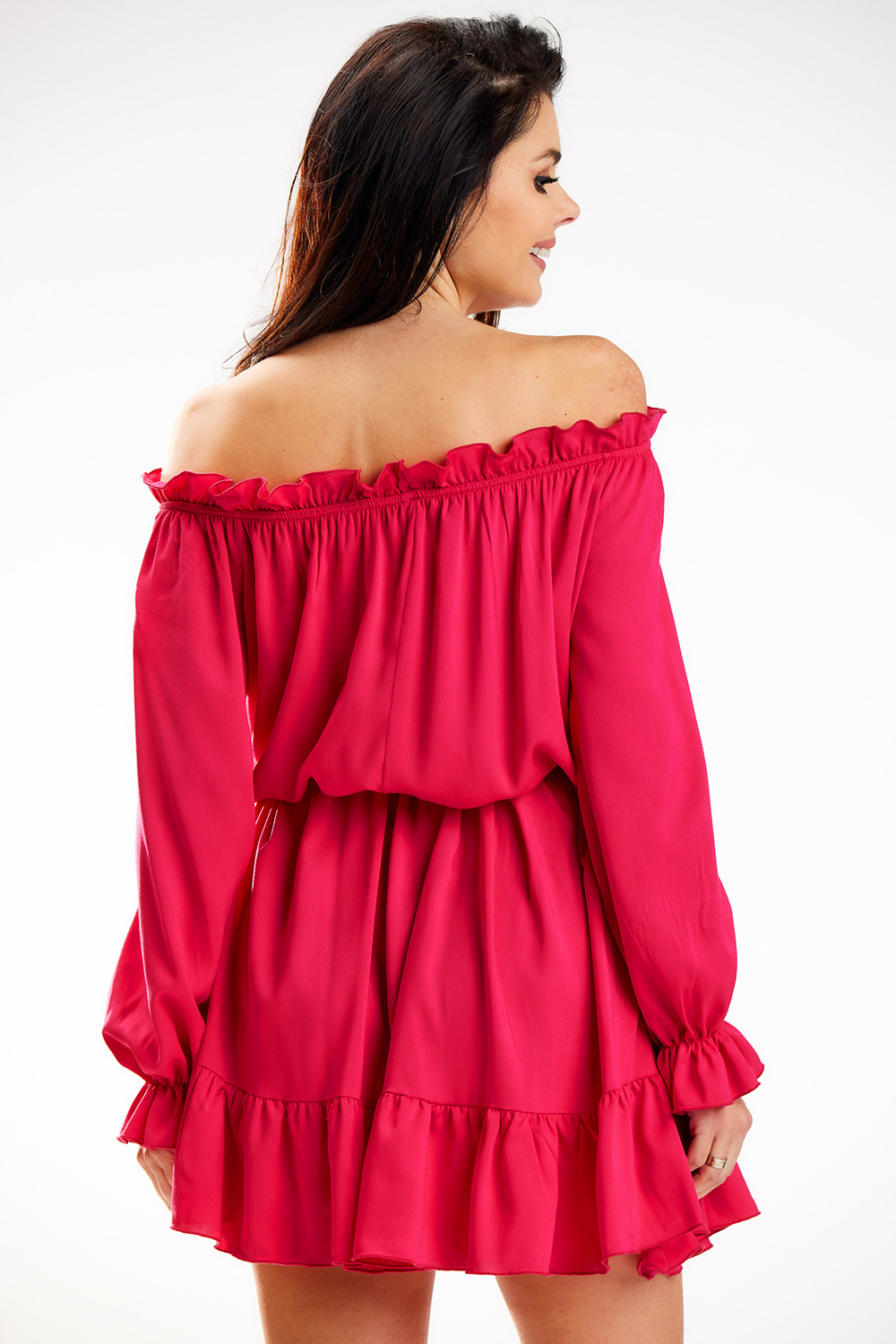 Sukienka Model A578 Fuksja - awama — zdjęcie 3