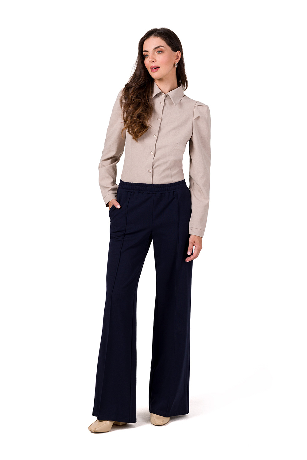 Spodnie Damskie Model B275 Navy - BeWear