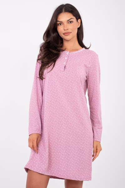 Koszulka nocna Koszula Nocna Model DU-KN-FP-105.36 Dark Pink - Forever Pink — zdjęcie 1