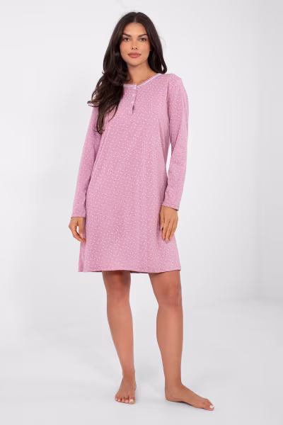Koszulka nocna Koszula Nocna Model DU-KN-FP-105.36 Dark Pink - Forever Pink — zdjęcie 2