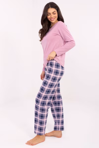 Piżama Damska Model DU-PI-FP-004.03 Dark Pink - Forever Pink — zdjęcie 2