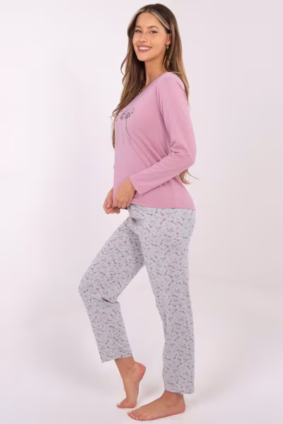 Piżama Damska Model DU-PI-FP-003.99P Dark Pink - Forever Pink — zdjęcie 2