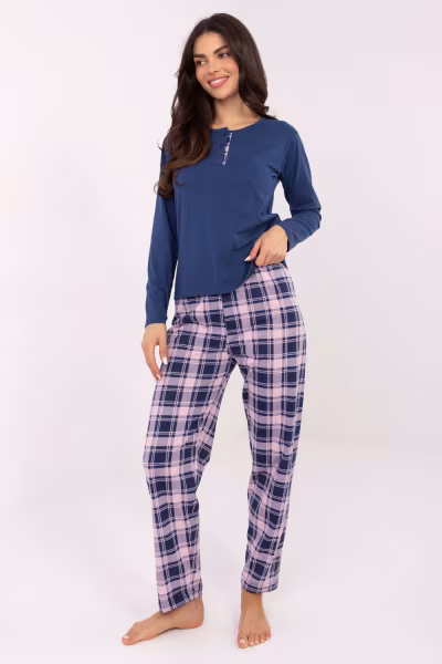 Piżama Damska Model DU-PI-FP-004.03 Dark Blue - Forever Pink — zdjęcie 1