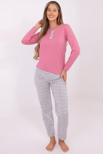 Piżama Damska Model DU-PI-FP-002.87 Pink - Forever Pink — zdjęcie 3