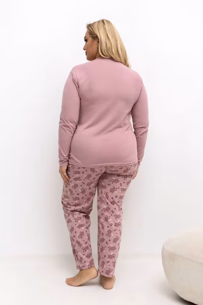 Piżama Damska Plus Size Model DU-PI-FP-508.57 Light Pink - Forever Pink — zdjęcie 2