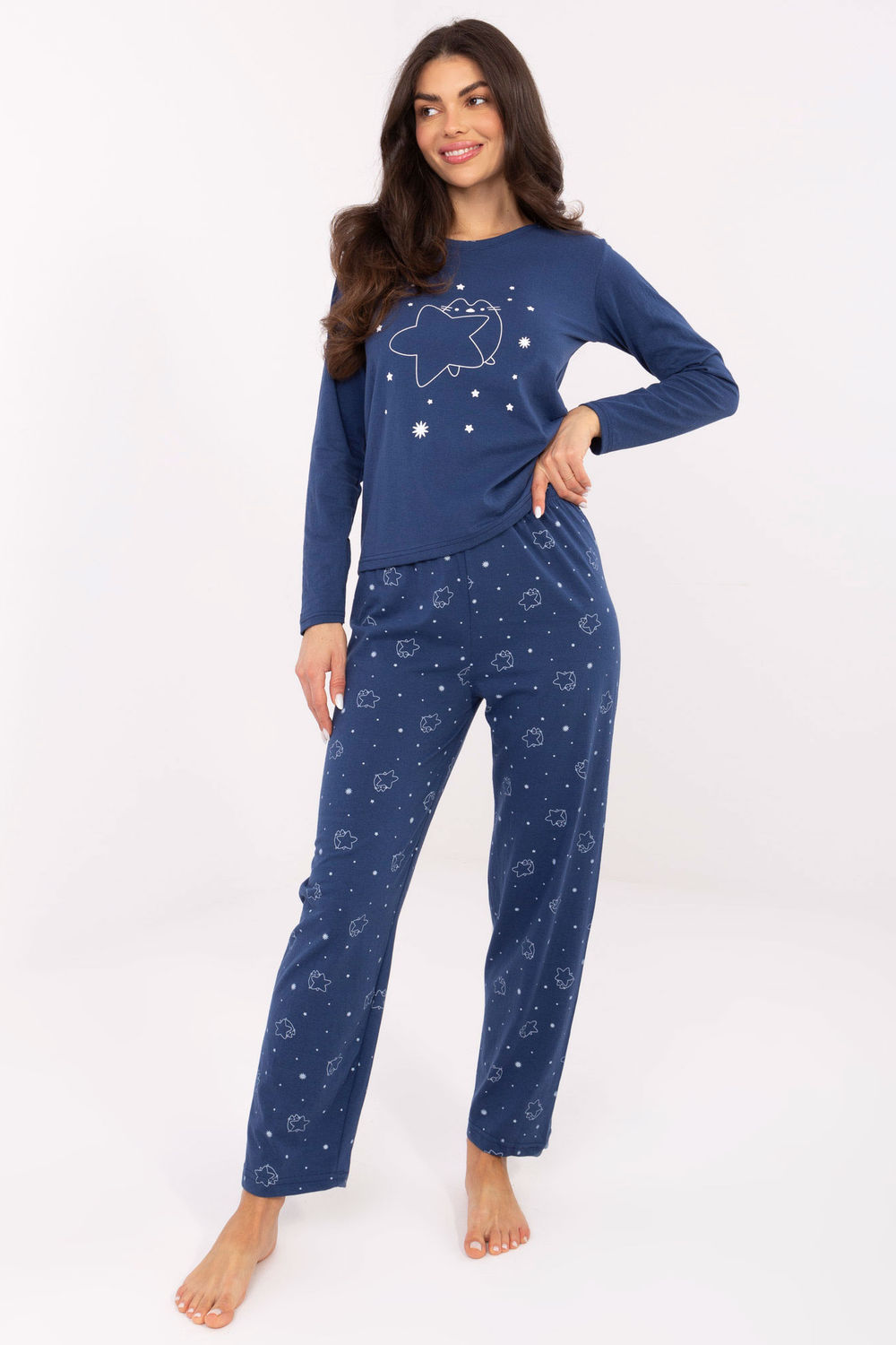 Piżama Damska Model DU-PI-FP-005.61 Dark Blue - Forever Pink