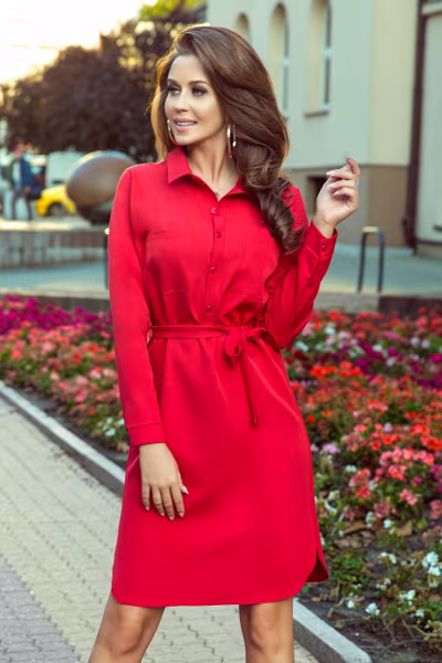 Sukienka Model Camille 284-1 Red - Numoco — zdjęcie 1