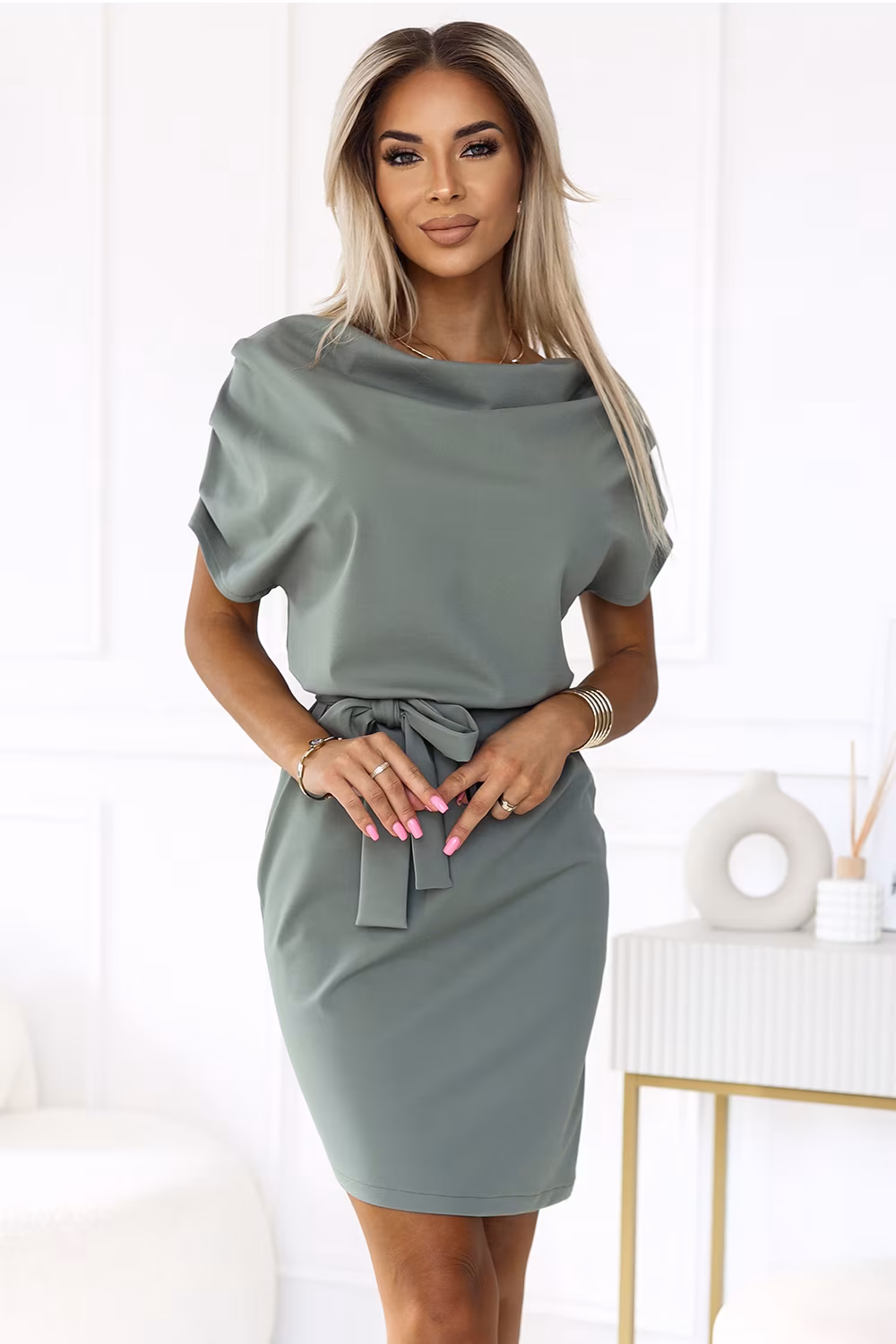Sukienka Model Roxi 240-4 Olive - Numoco