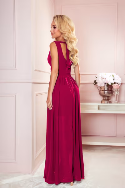 Sukienka Model Justine 362-5 Bordo - Numoco — zdjęcie 2