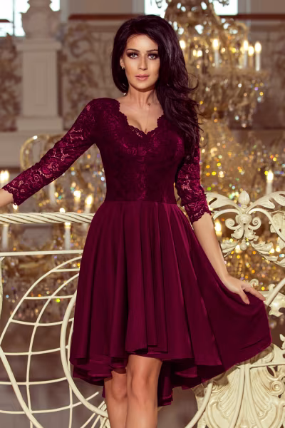 Sukienka Model Nicolle 210-13 Śliwka - Numoco — zdjęcie 1