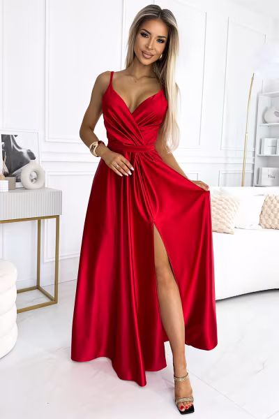 Sukienka Model Juliet 512-5 Red - Numoco — zdjęcie 1