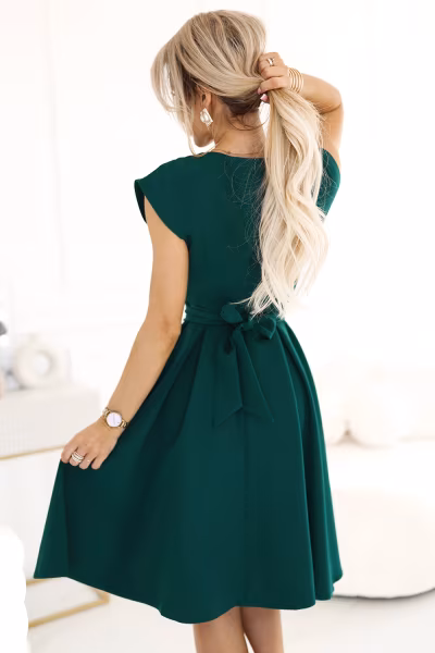 Sukienka Model Scarlett 348-11 Green - Numoco — zdjęcie 3
