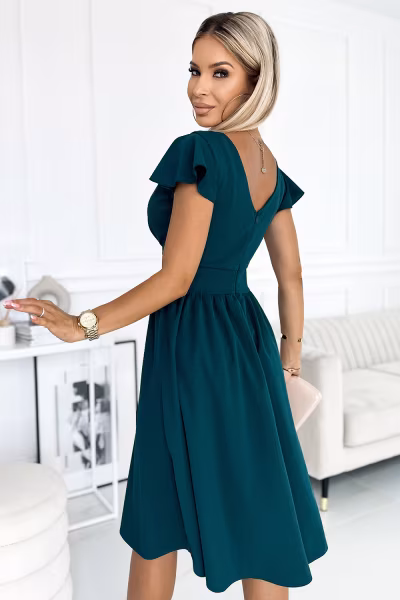 Sukienka Model Matilde 425-1 Green - Numoco — zdjęcie 3